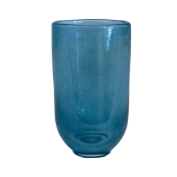 Malá váza z modrého skla