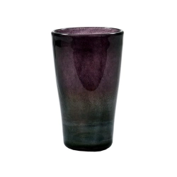 Jednoduchá skleněná váza ve vřesové barvě