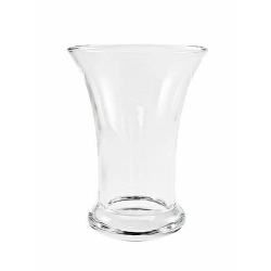 Klasická skleněná váza na nízké květiny 14 cm